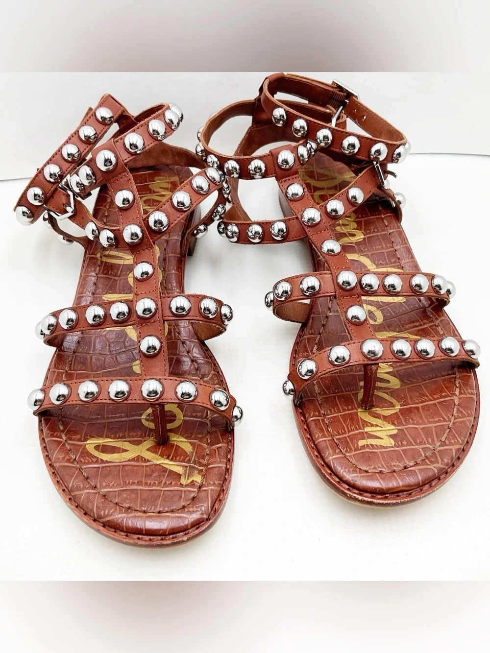 {Sam Edelman} Eavan Studded Gladiator Sandals - Picture 11 of 16